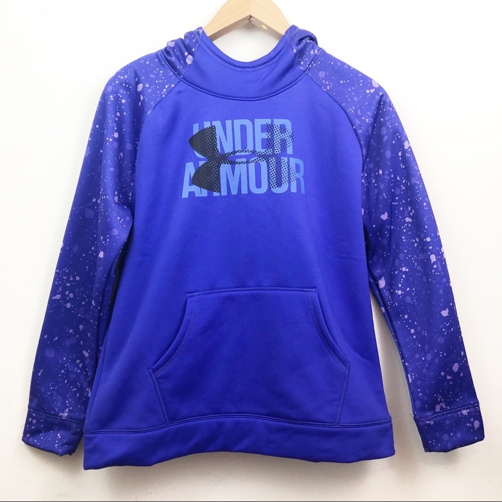 Under Armour Cold Gear Youth Purple Hoodie…